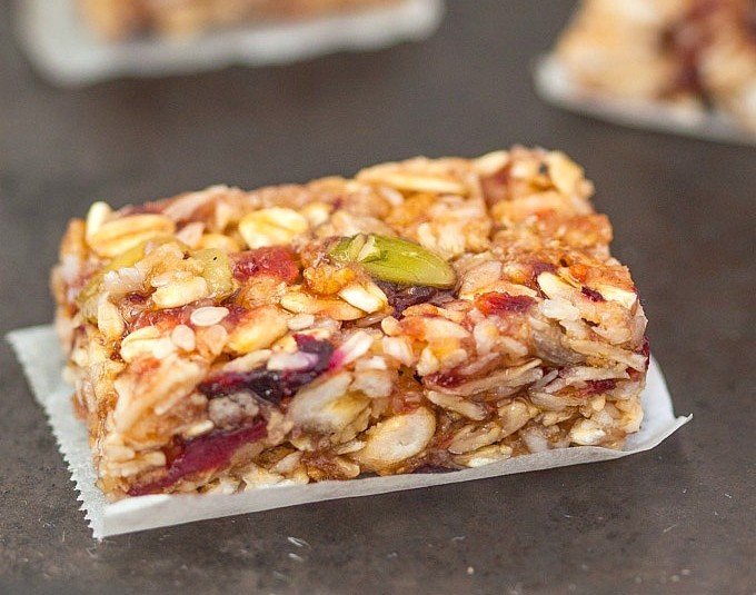 Chewy No Bake Granola Bars