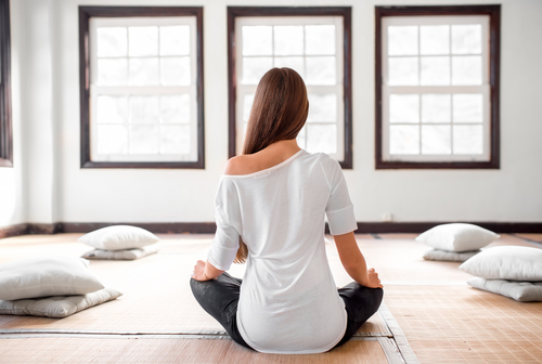 bright and well lit meditation room design