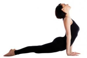 Upward Facing Dog - #6 pose in 20 minute yoga workout