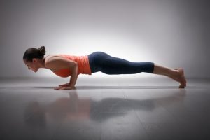 Chaturanga yoga pose for beginners