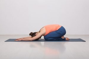 Child's basic yoga pose for beginners