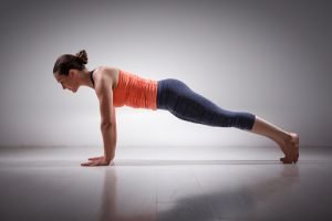 plank basic yoga pose for beginners