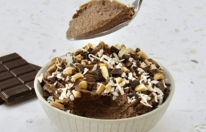 keto chocolate almond joy mousse