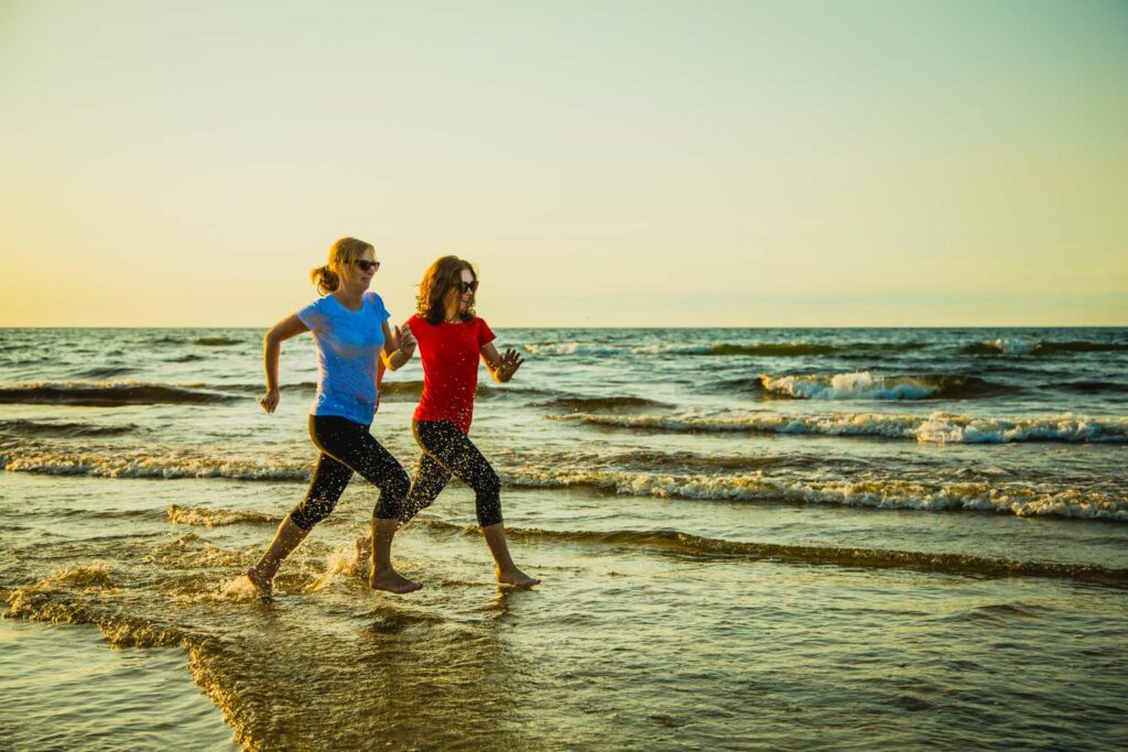 Running for Beginners in the ocean